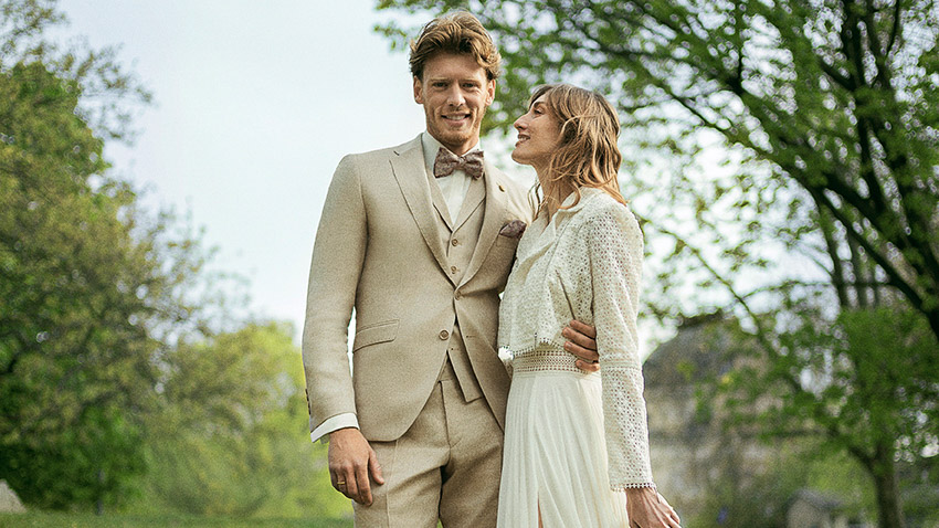 Boho Hochzeitsanzüge